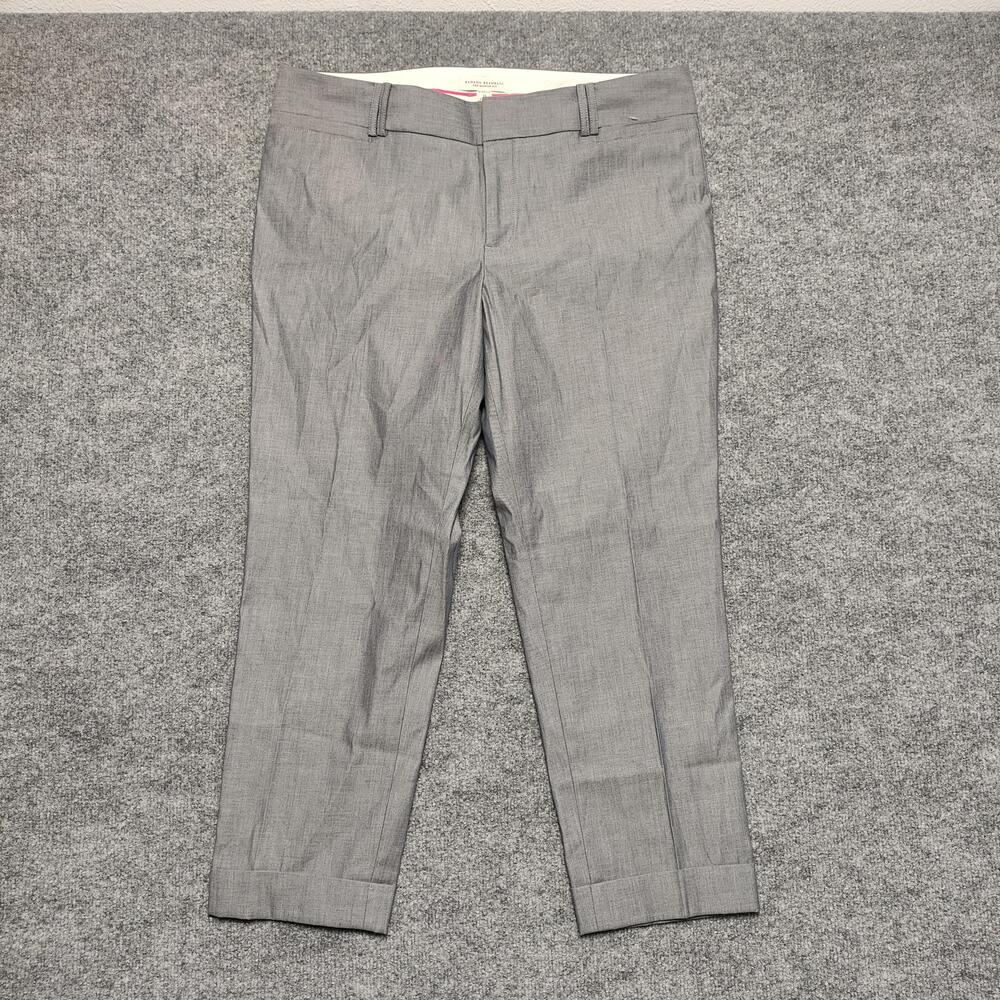 Banana Republic Pants Womens 14 Gray Martin Fit Twill Straight Dress Workwear